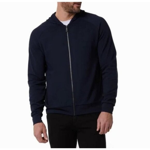 NEW 32 Degrees Men's XXL Navy Blue Zip-Up Hoodie Jacket - Picture 1 of 9